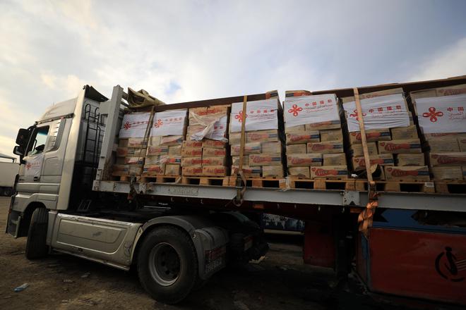 意大利跨越千里溫暖援助，超15噸人道主義物資運往加沙