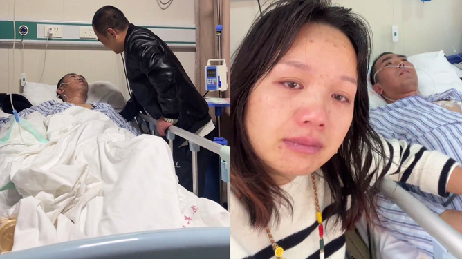 抗癌英雄陳班長離世，妻子含淚告別，一路走好的英雄陳班長