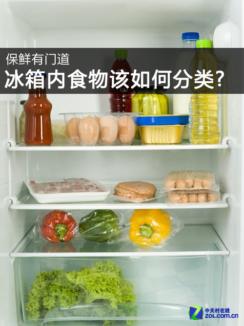 冷藏儲存時食品的分類方法